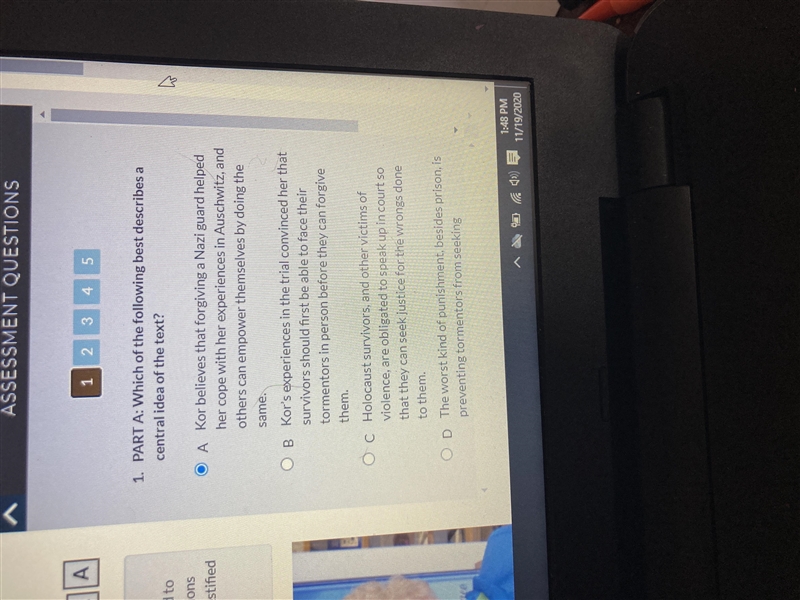 PART B: Which of the following quotes best supports the answers to Part A? A “‘I want-example-1