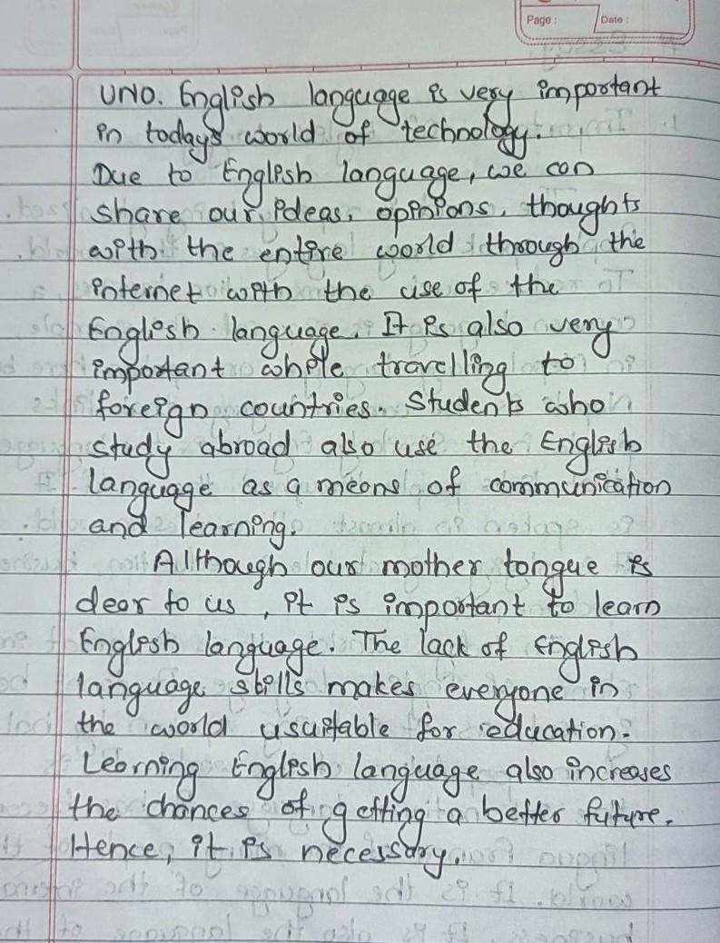 How to write an informative essay on the importance of the English language​-example-2