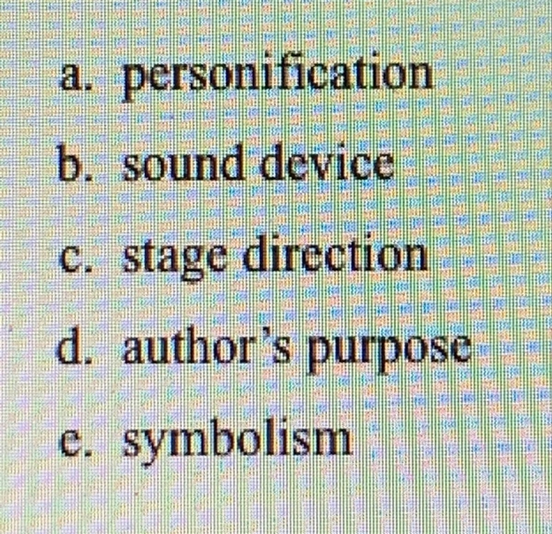 49. giving human qualities to nonhuman subjects (1 point)-example-1