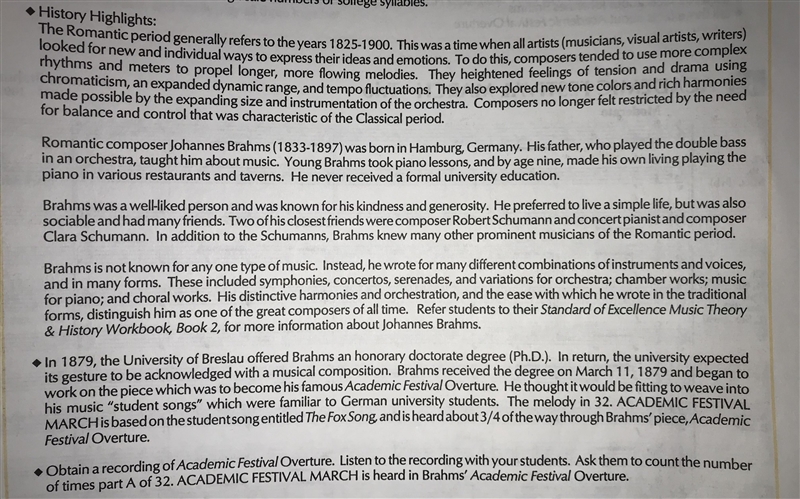 PLZ I NEED HELP #1. Write three facts about Johannes Brahms, AND #2. Write two facts-example-1