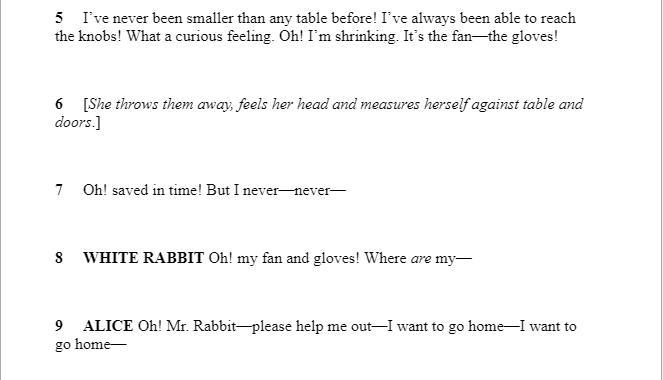 Which word best describes the White Rabbit in the excerpt? A) surprised B) scared-example-2