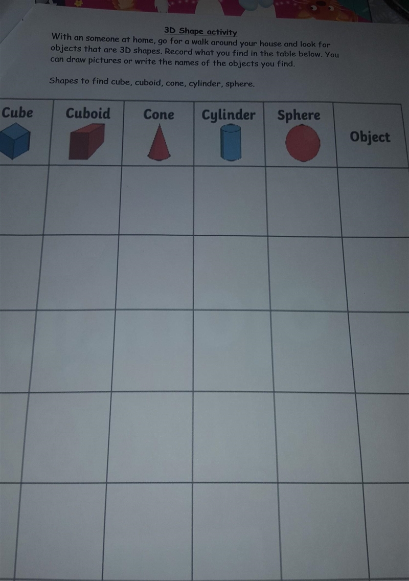 Please help Cube Cuboid Cone Cylinder Sphere Object​-example-1