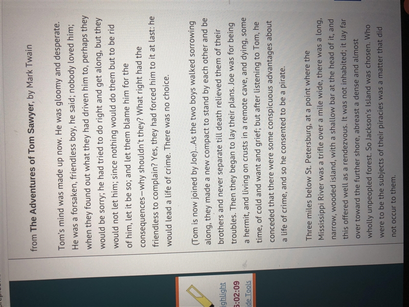 Which best compares and contrasts these two passages featuring the Mississippi River-example-2