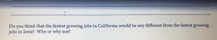 do you think that the fastest growing jobs in california would be any different from-example-1