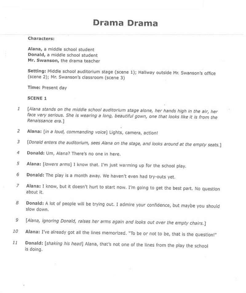 Here is the drama drama reading story-example-1