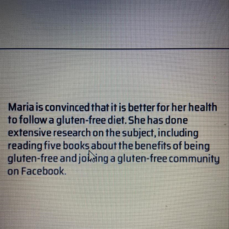 What type of cognitive bias is being described here? A: Confirmation bias B: Dunning-example-1