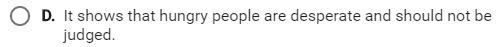 Which statement best explains how this plot event develops the theme that people need-example-2