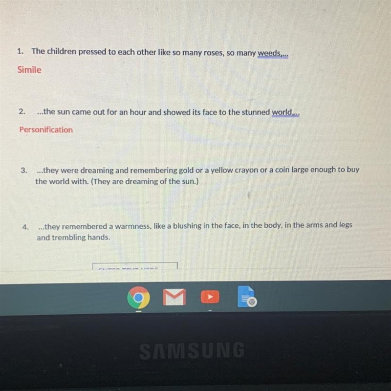 WHAT TYPE OF FIGURATIVE LANGUAGE IS NUMBER 3 ??-example-1