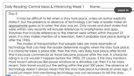 1 What is a central idea of today's passage? A B C 1 What inference can be made about-example-1