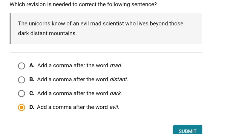 I really think its d or c, but d makes more sense to me.-example-1