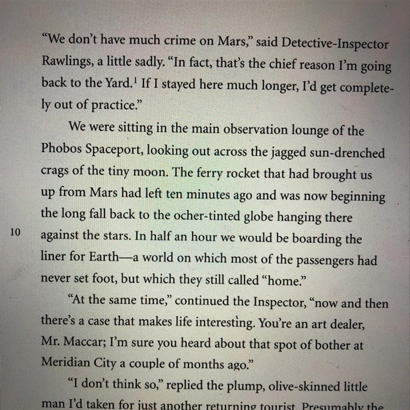 Setting is the time and place of a story. Underline the words in lines 5-6 that show-example-1