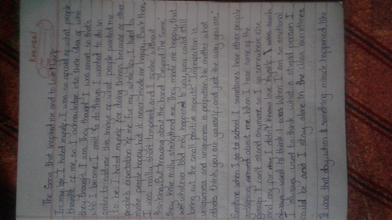 I wrote a essay. Can anyone tell me if it is a narrative essay?-example-1