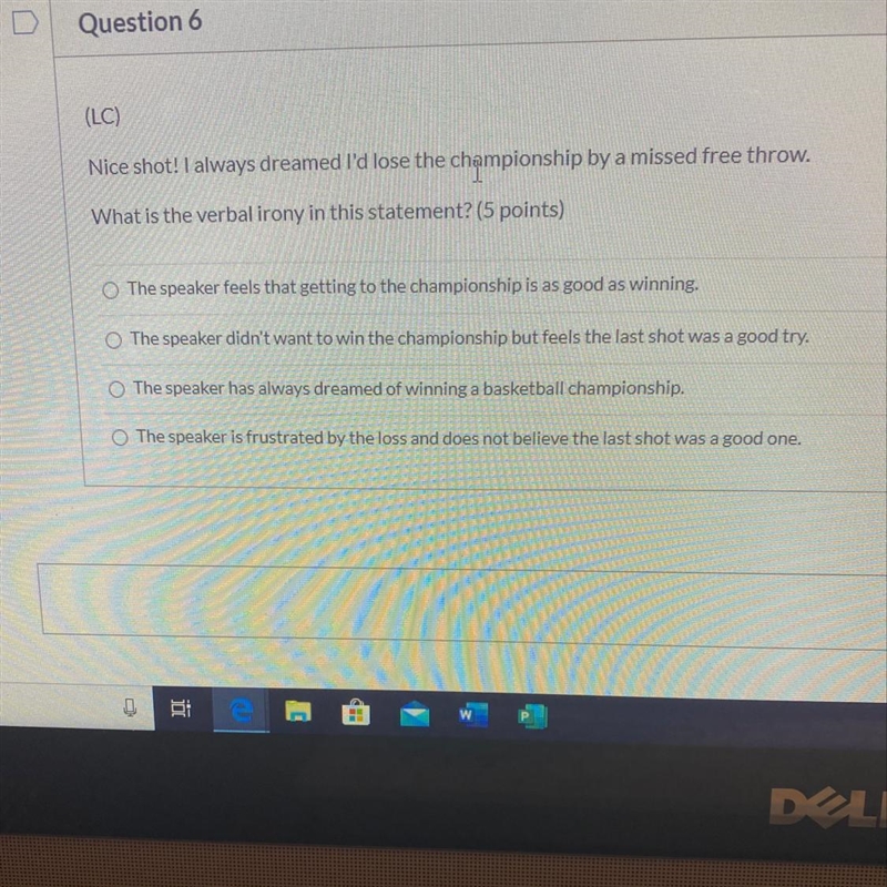 I need help on question 6 and it seems easy I’m just unsure on the answer.-example-1