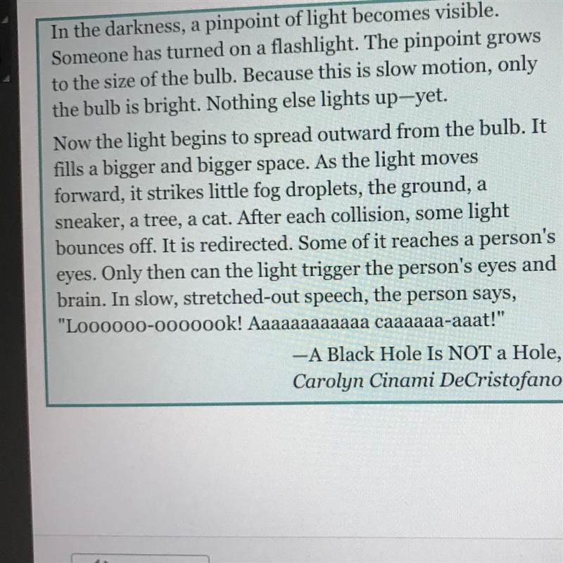 Why did the author include this description? A. to explain how a star produces light-example-1