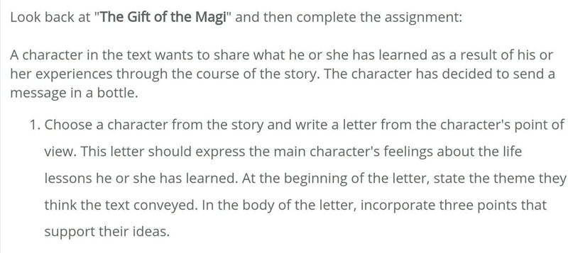 I read pages 1-6 don't understand how to write the letter from a character pov. please-example-1