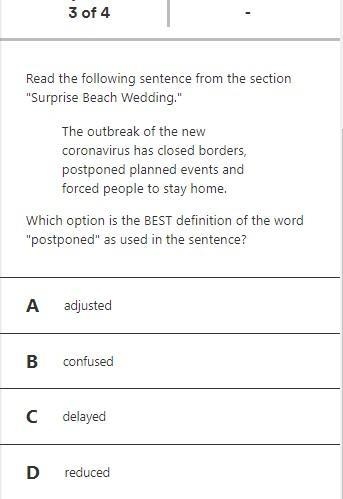 What is the best definition of postpone.-example-1