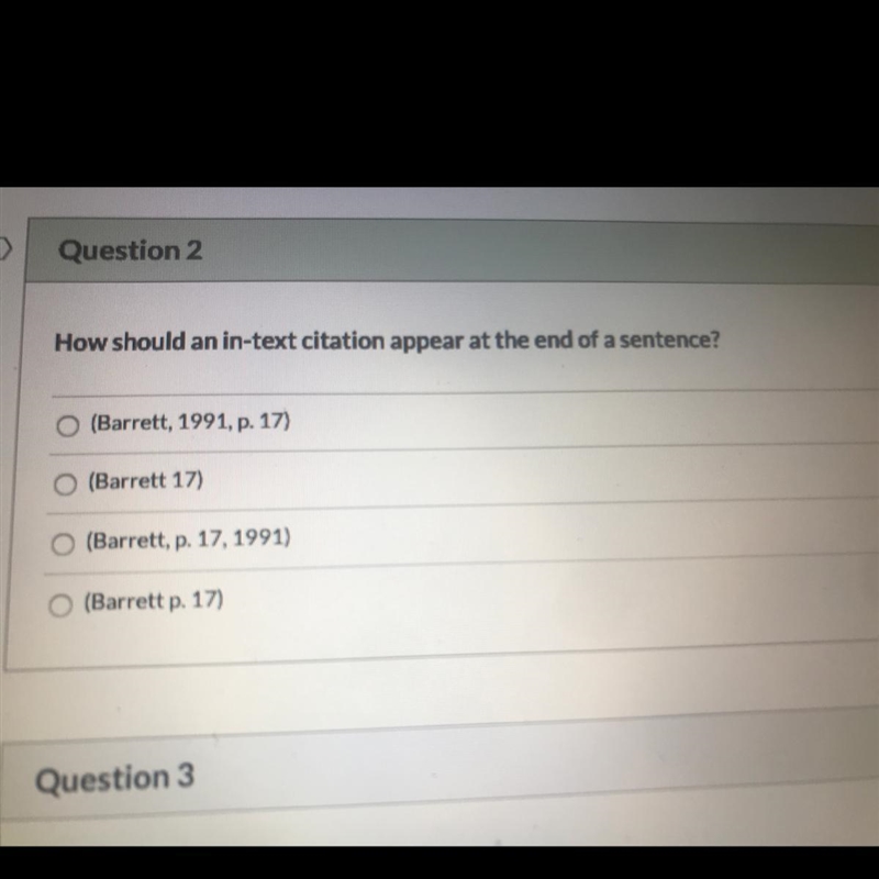 How should an in-text citation appear at the end of a sentence?-example-1