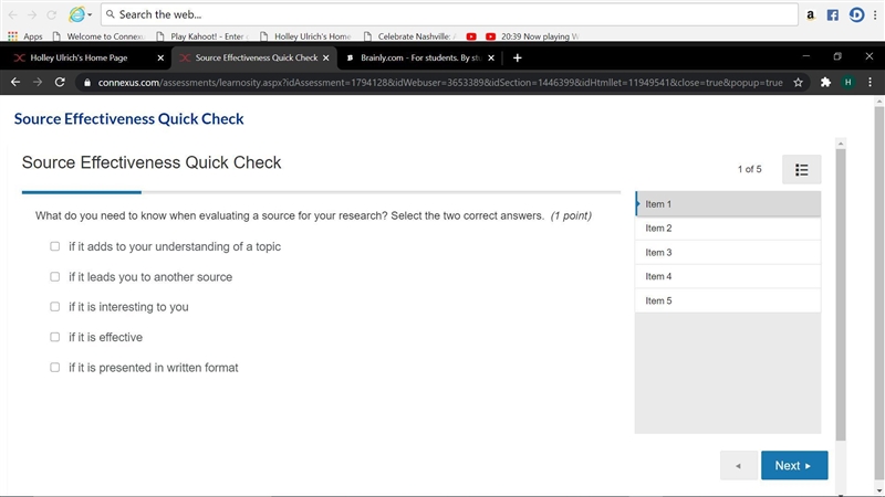 What do you need to know when evaluating a source for your research?-example-1