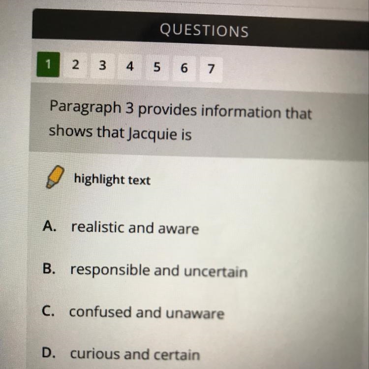 Paragraph 3 provides information that shows that jacquine is-example-1