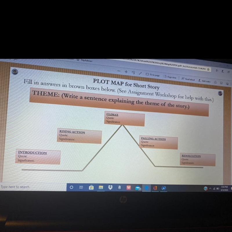 Does anyone know how to do a PLOT MAP for Short Story on PowerPoint-example-1