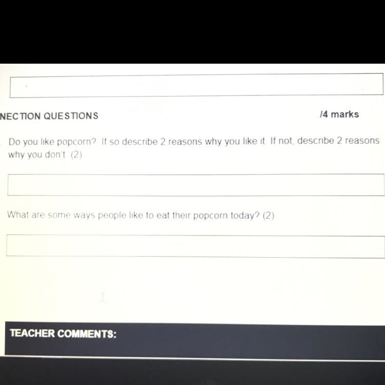 Can someone answer these questions about popcorn? ^_^-example-1