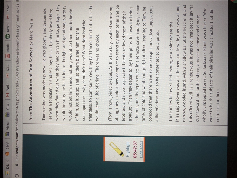 Which best compares and contrasts these two passages featuring the Mississippi River-example-2