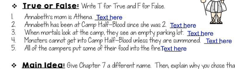 Please help this is chapter 7 of lightning thief (Percy Jackson)-example-1