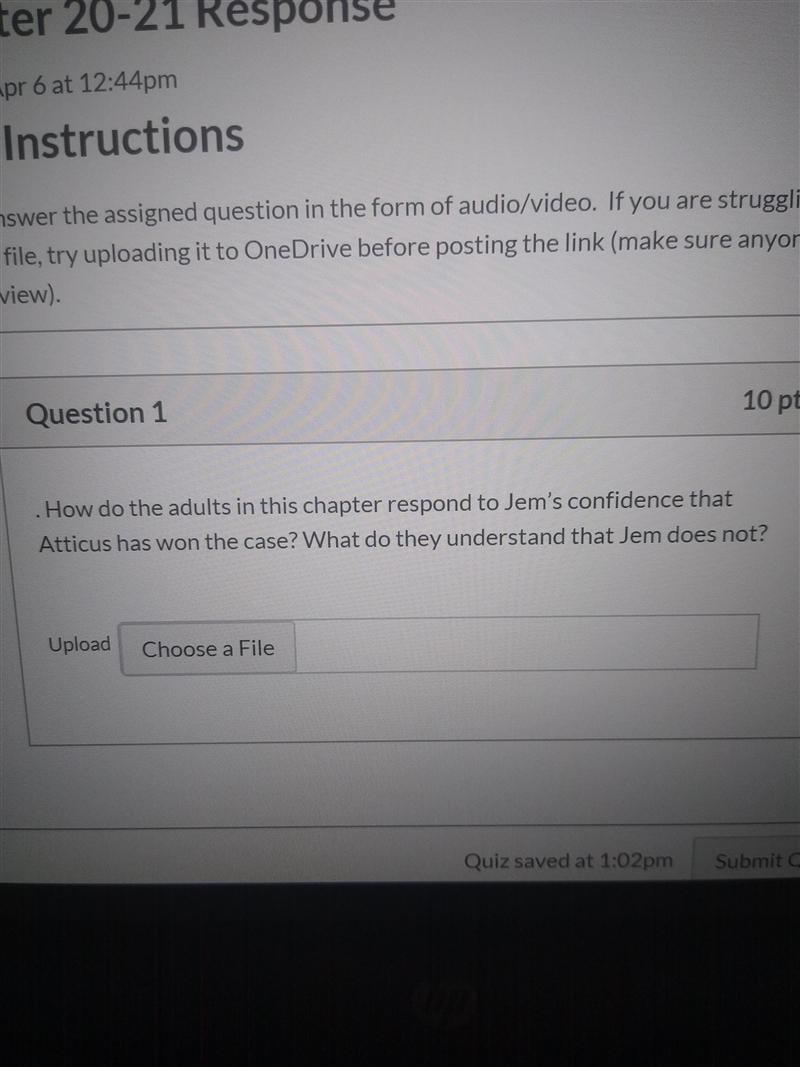 To kill a mocking bird, chapters 20-21, please help me answer this question!!-example-1