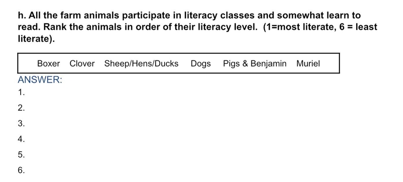 If u have read chapter 3 of animal farm can u plz answer this question.-example-1