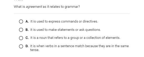 What is agreement as it relates to grammar?-example-1