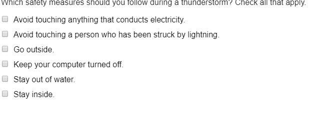 Avoid touching anything that conducts electricity. Avoid touching a person who has-example-1