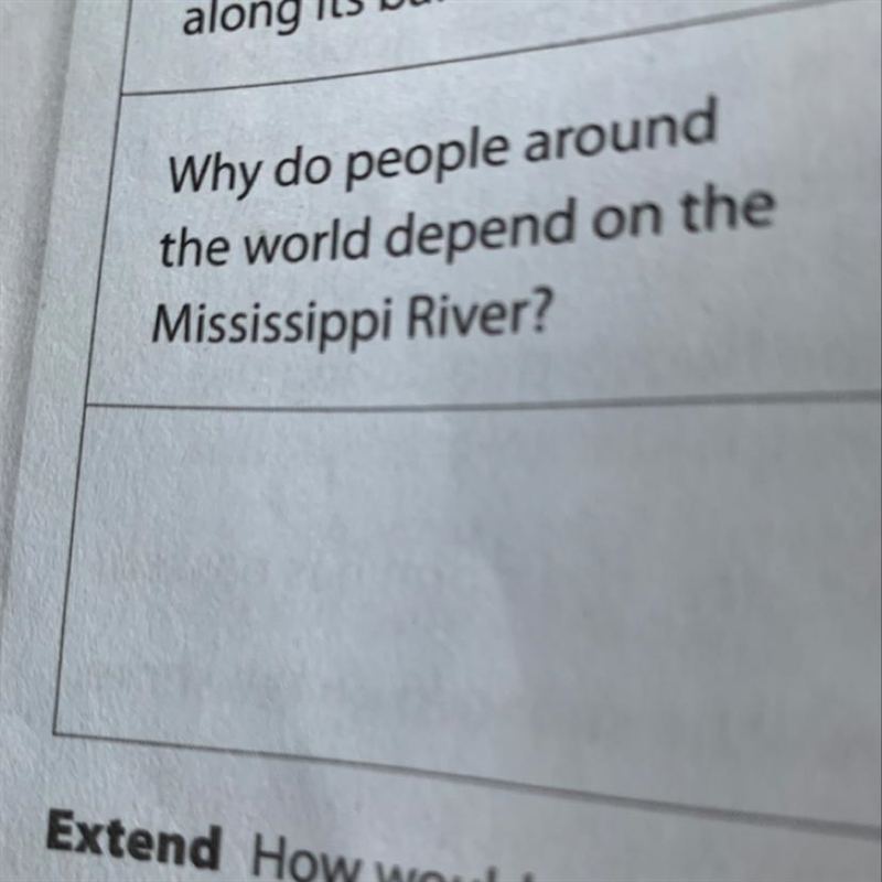 Why do people around the world depend on the Mississippi River?-example-1