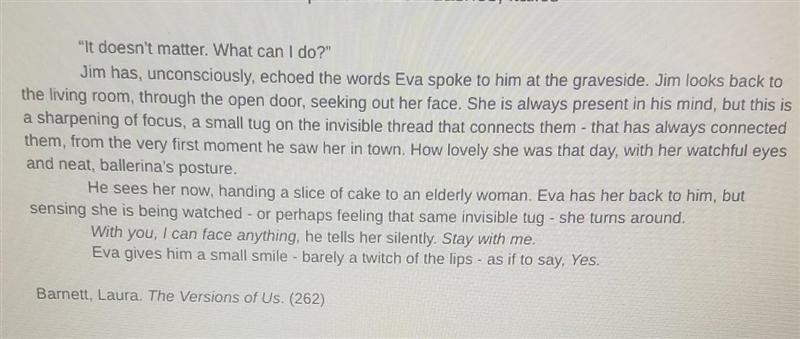 1. identify the theme (life lesson) of the passage. 2. why did the writer include-example-1