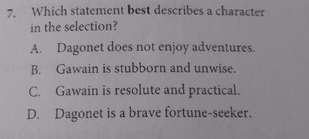 Please help 15 points Sir Gawain and the green Knight act 2 scene 1-example-1