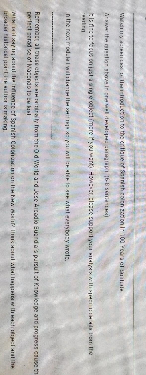 How does Gabriel Garcia Marquez use the objects that the Gypsies bring as a critique-example-1