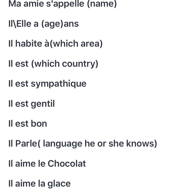 Compasition about my friend in french​-example-1