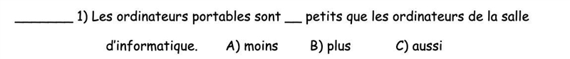 15 POINTS! Write the letter that makes sense (comparative and superlative)-example-1