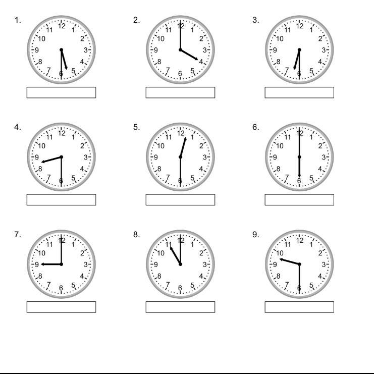 Indicate the time on each clock and be sure to add the equivalent of AM/PM. Return-example-1