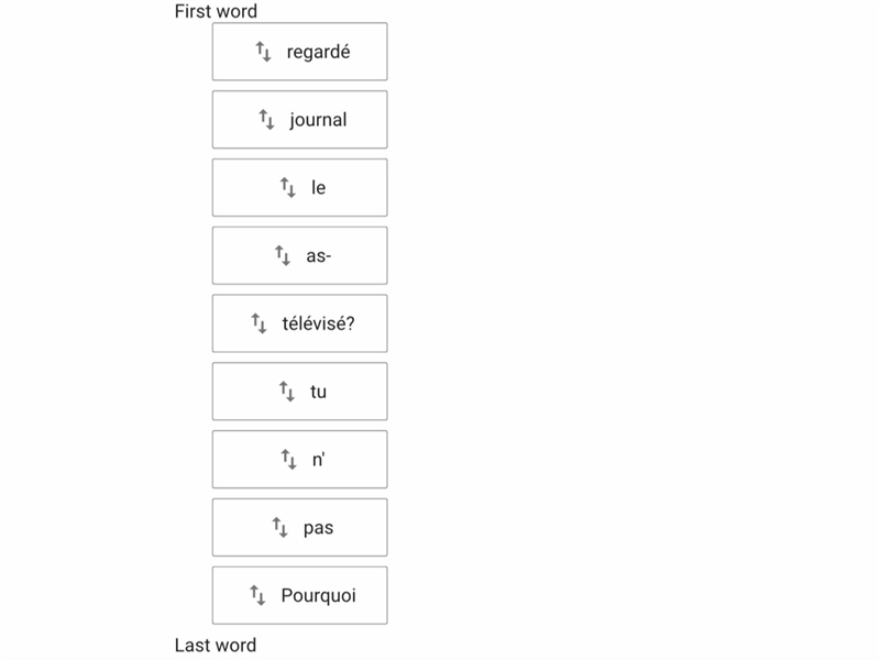 Put the following words in the correct order to form an inversion question? PLEASE-example-1