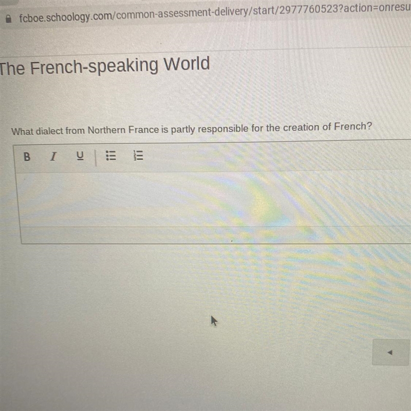 What dialect from Northern France is partly responsible for the creation of French-example-1