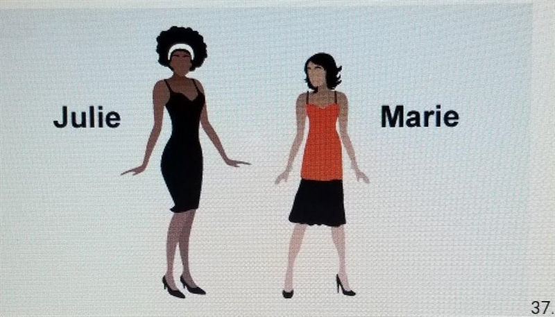 37. look at the illustration of julie and marie above. Compose a compose a complete-example-1