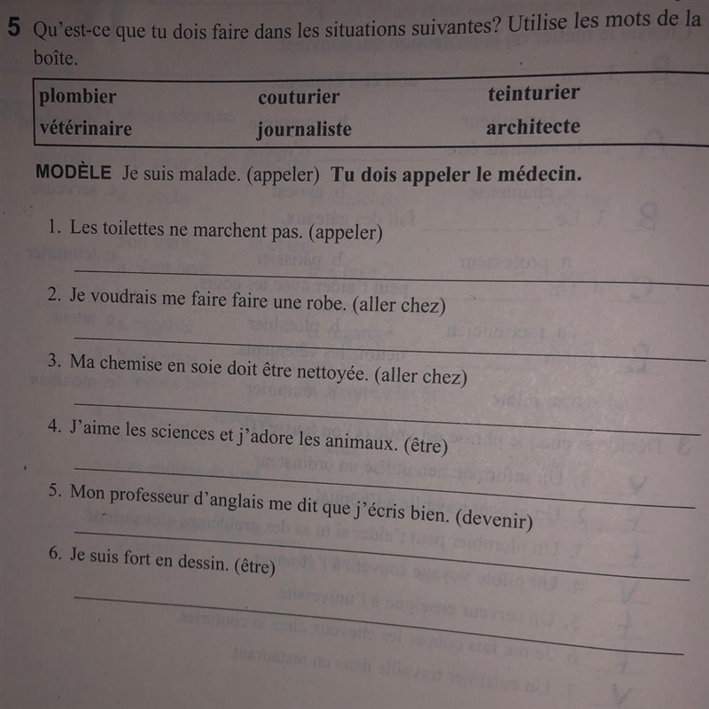 What's the answers to these questions :( slader has no answers for bien dit 3-example-1