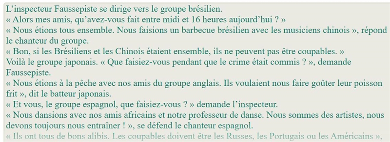 French 2 reading comprehension The attached files are the story and the first 3 questions-example-1