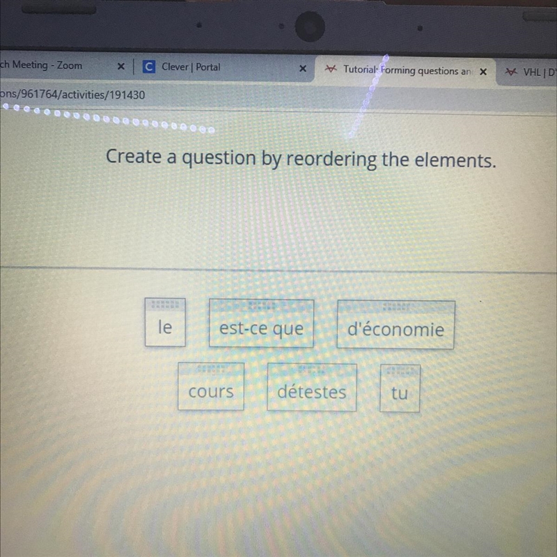 Create a question by reordering the elements. Plz help I gave up man!!!-example-1