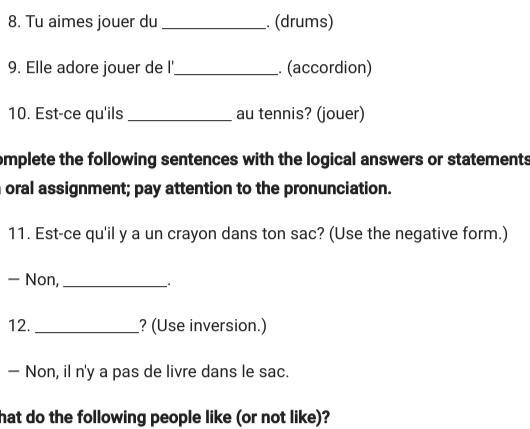 French spoken assignment 2.4.10 HELP PLEASE!!-example-2