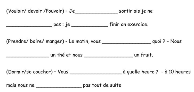 Complete the dialogue below with the verbs in the brackets: the simple present tense-example-1