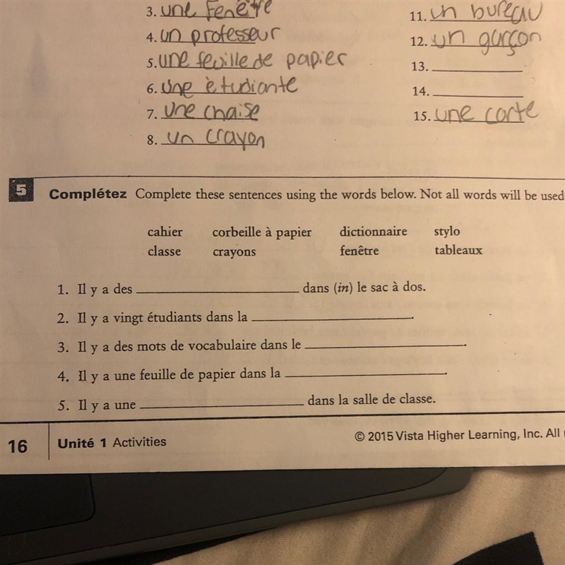 It’s the (5) 1-5 and this is French ANNNDDD I need help-example-1