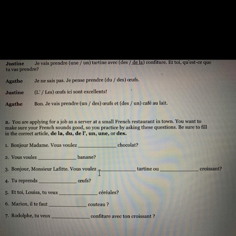 Pick which ones are right for the first ones, then fill in the blanks for 1-7, please-example-1