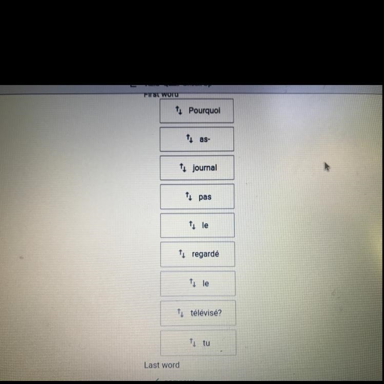 Put the following words in the correct order to form an inversion question.-example-1