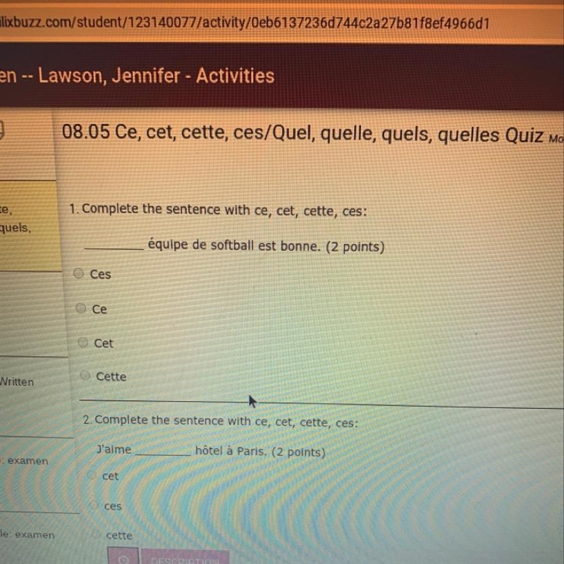 ___ équipe de softball est bonne-example-1